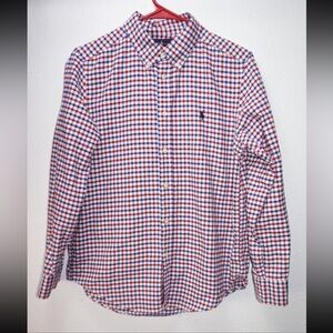 Polo by Ralph Lauren | Men's MD Gingham Checkered Button Down Shirt | Red & Blue